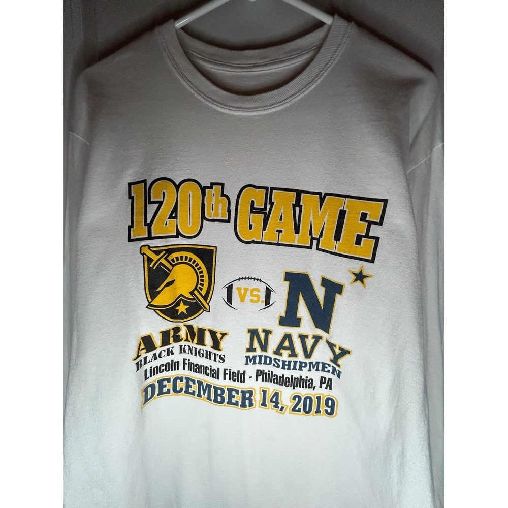 Army Vs Navy 120th Football Game Big Graphic Long Sleeve Football T-Shirt